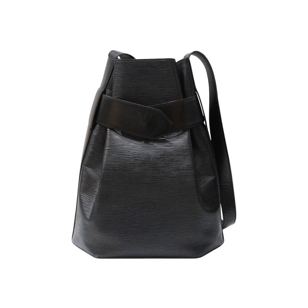 Louis Vuitton Epi Sac de Paul Leather Shoulder Bag Black Noir Black Pouch